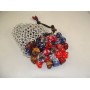 Large Silver Chainmaille Dice Bag