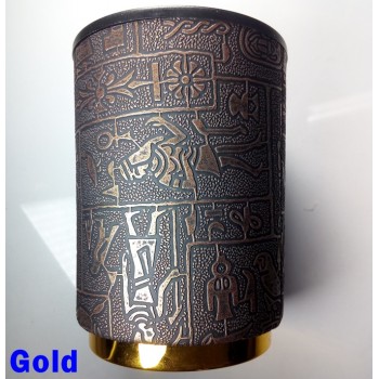Egyptian Dice Cup with Gold Base