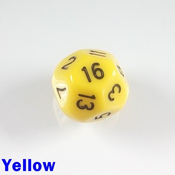 D16 Round Opaque Yellow