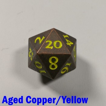 D20 Metal Aged Copper/Yellow