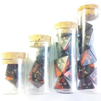 Oblivion Red Full Set of Healing Potions for 5e D&D (Plain Stoppers)