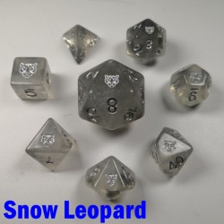 Spirit Of Arctic Snow Leopard 8 Dice Set