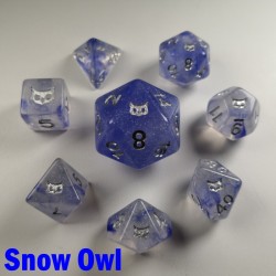 Spirit Of Arctic Snow Owl 8 Dice Set